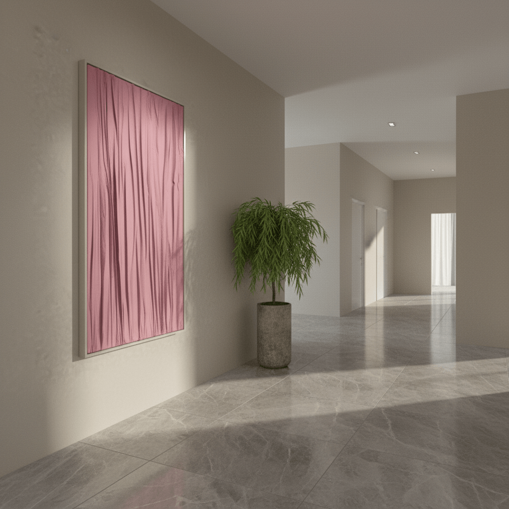 Minimalist vertical wall art UAE