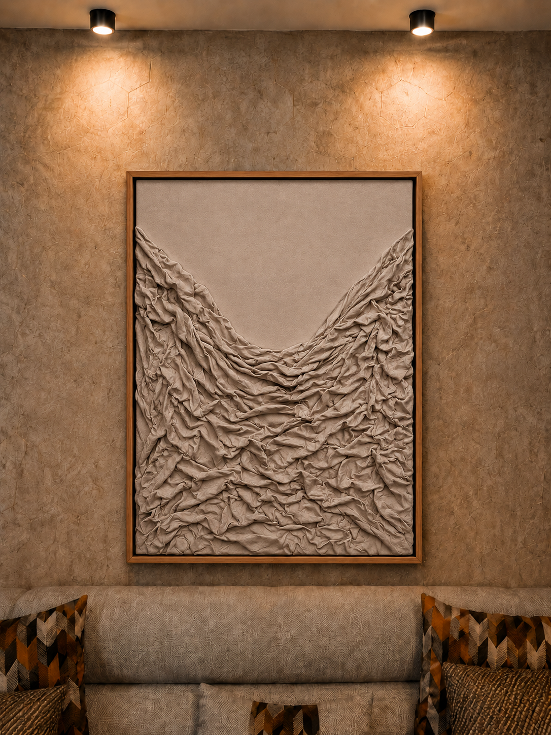 Modern brown wall décor UAE
