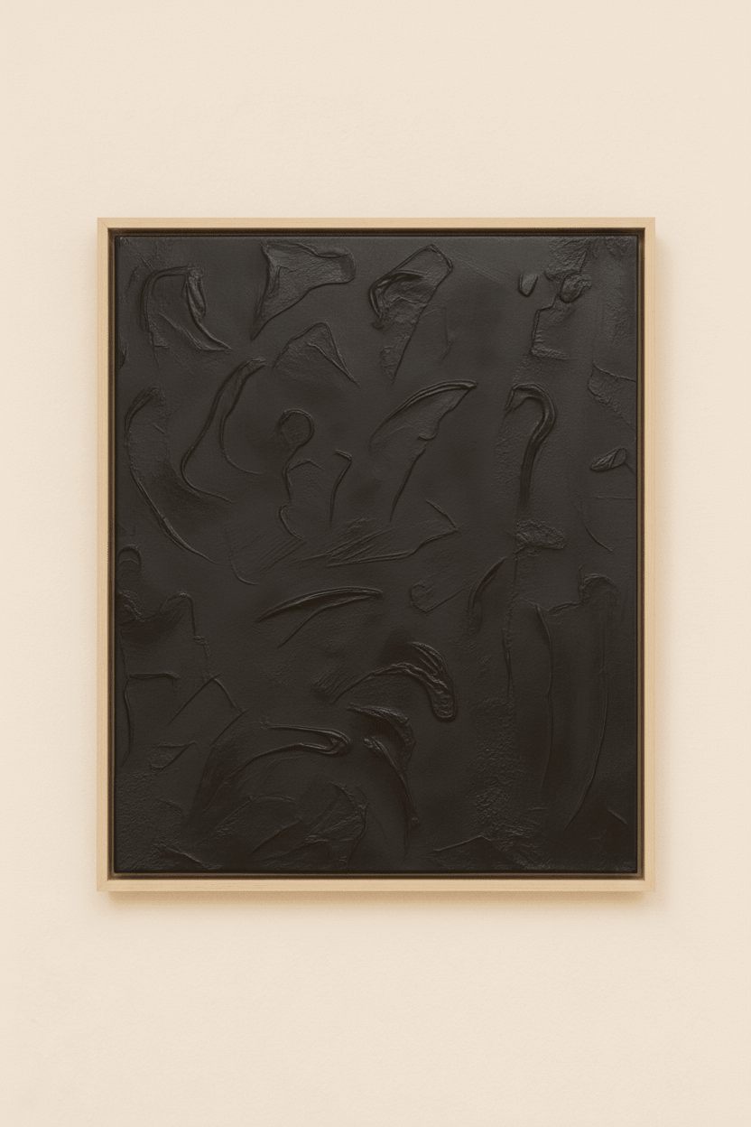 Modern dark abstract wall decor Dubai