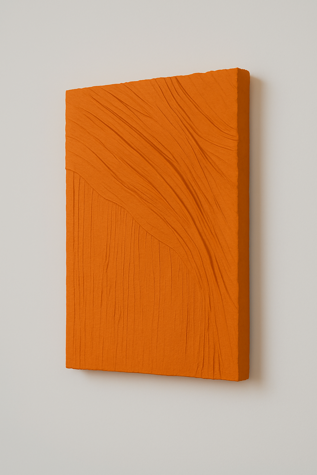 Modern orange wall decor for living room UAE