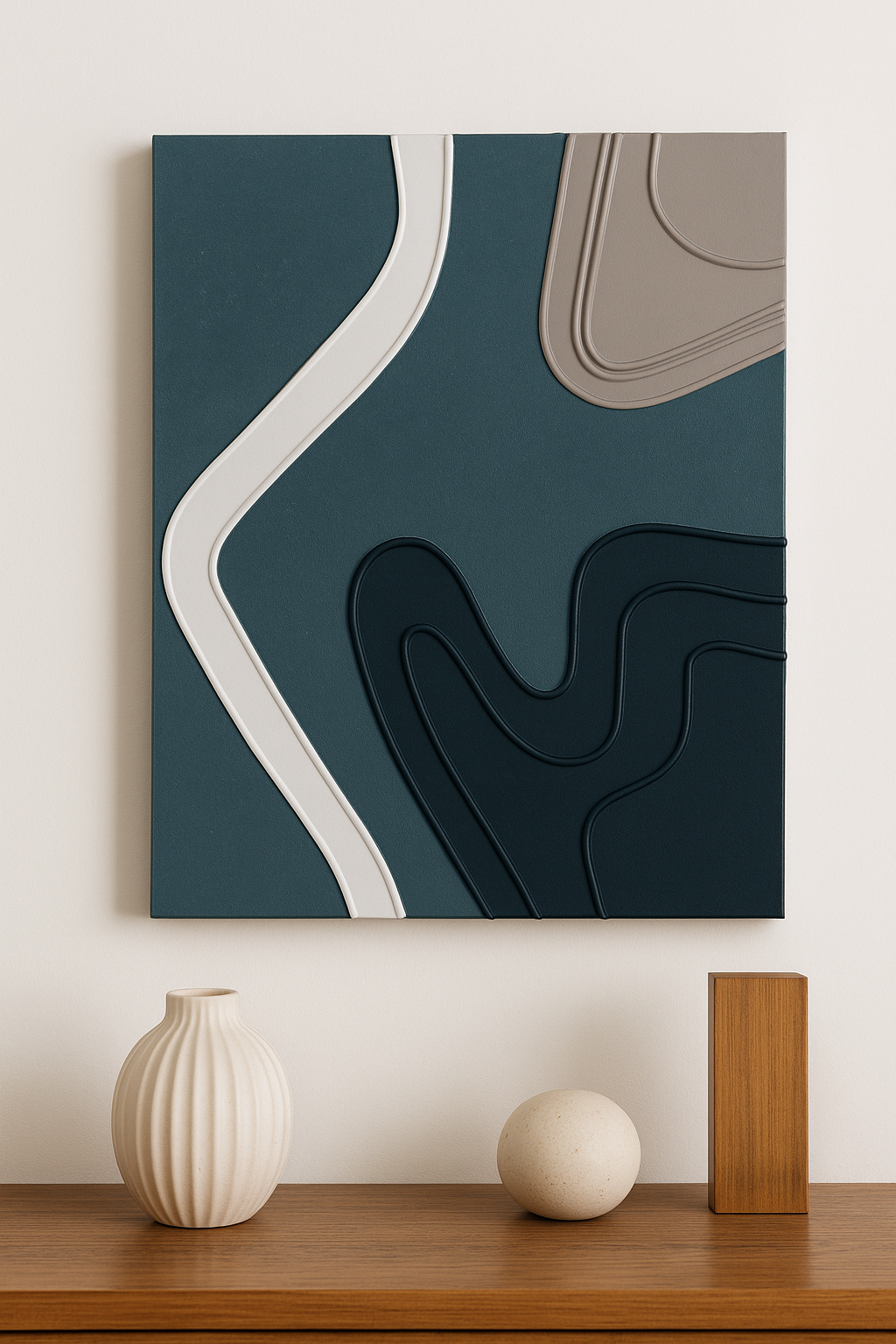 Premium handmade wall piece inspired by water