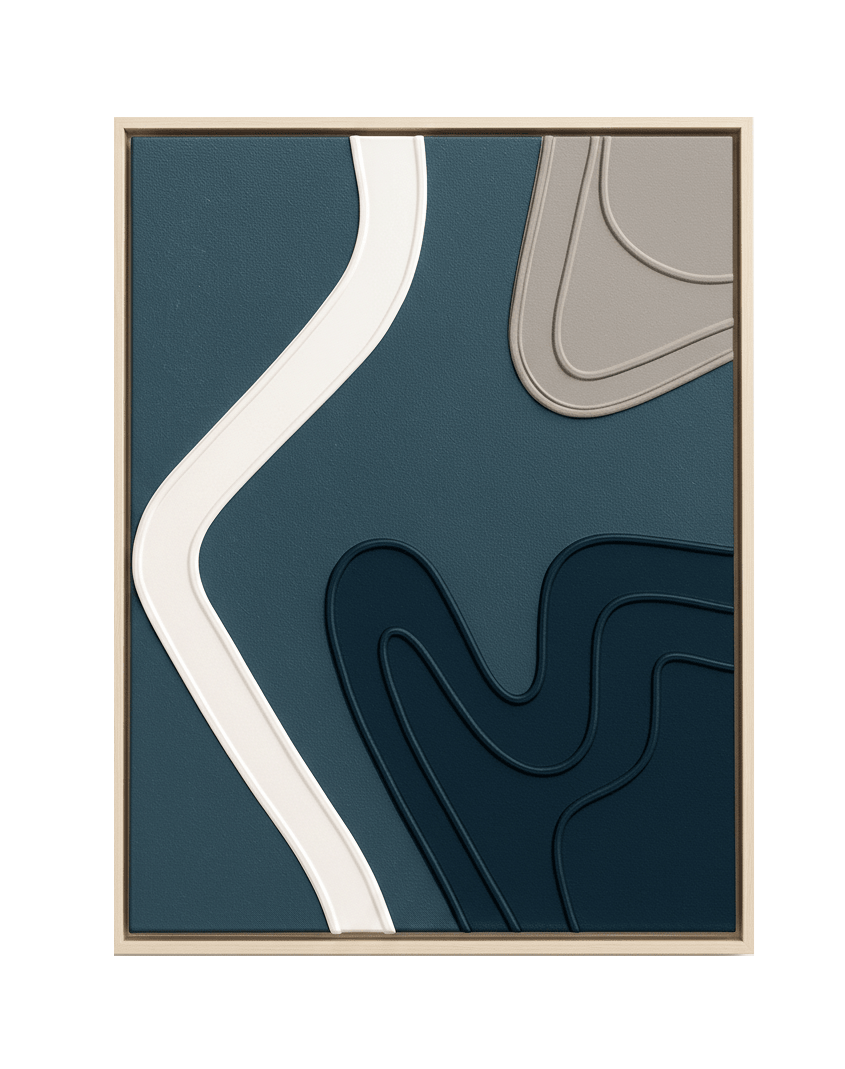 River’s Pathway textured abstract wall art Dubai