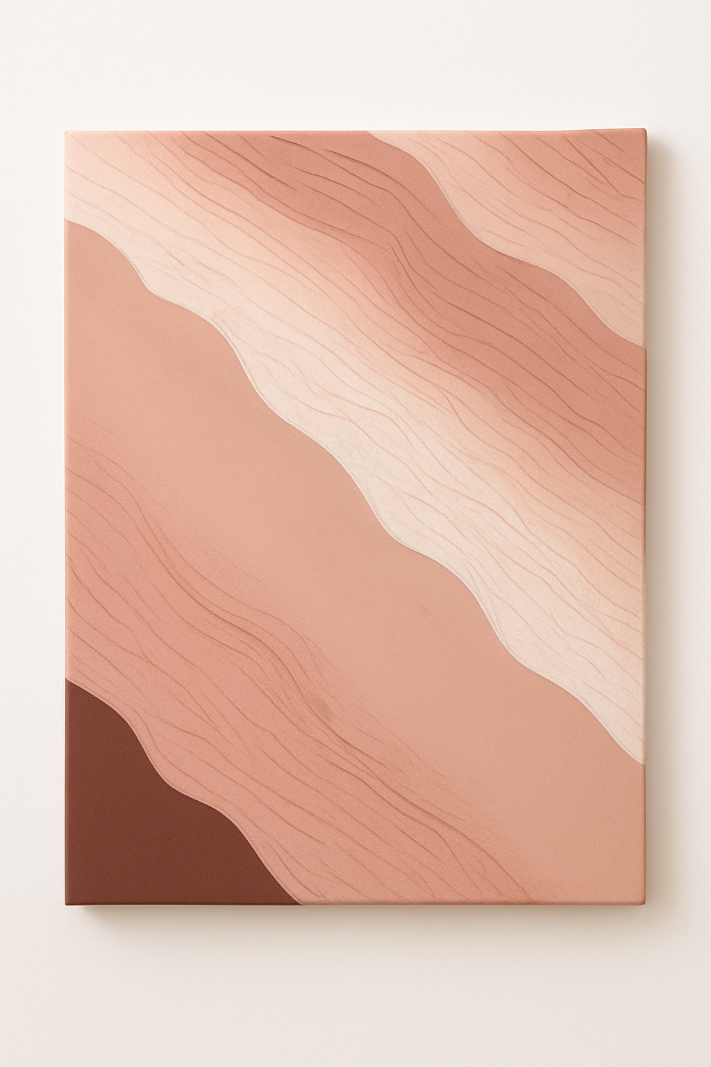 Soft pink tide wall art ModernArt.ae