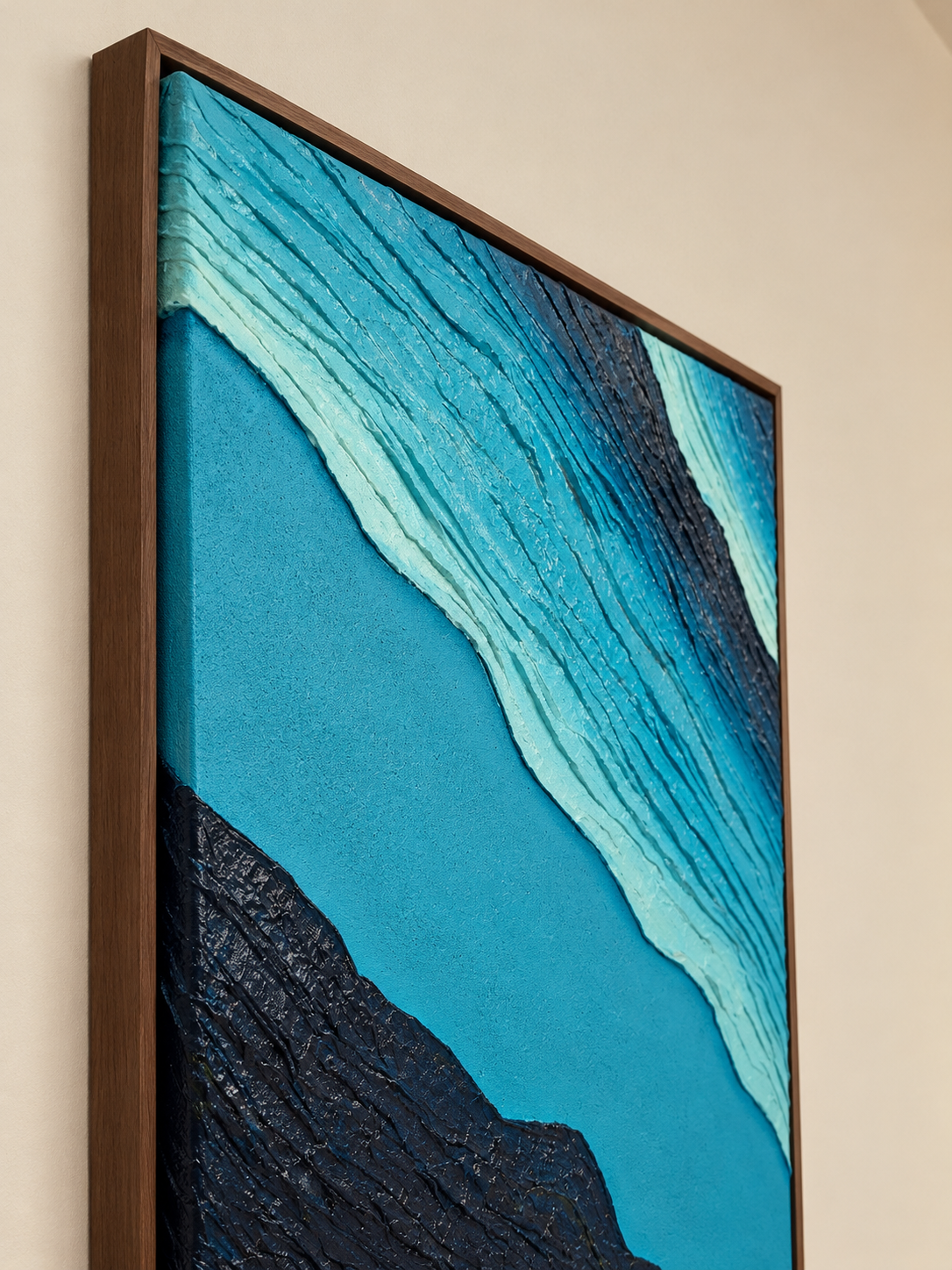Gushing Rivers Canvas Wall art The Motion and Flow 80×60 cm