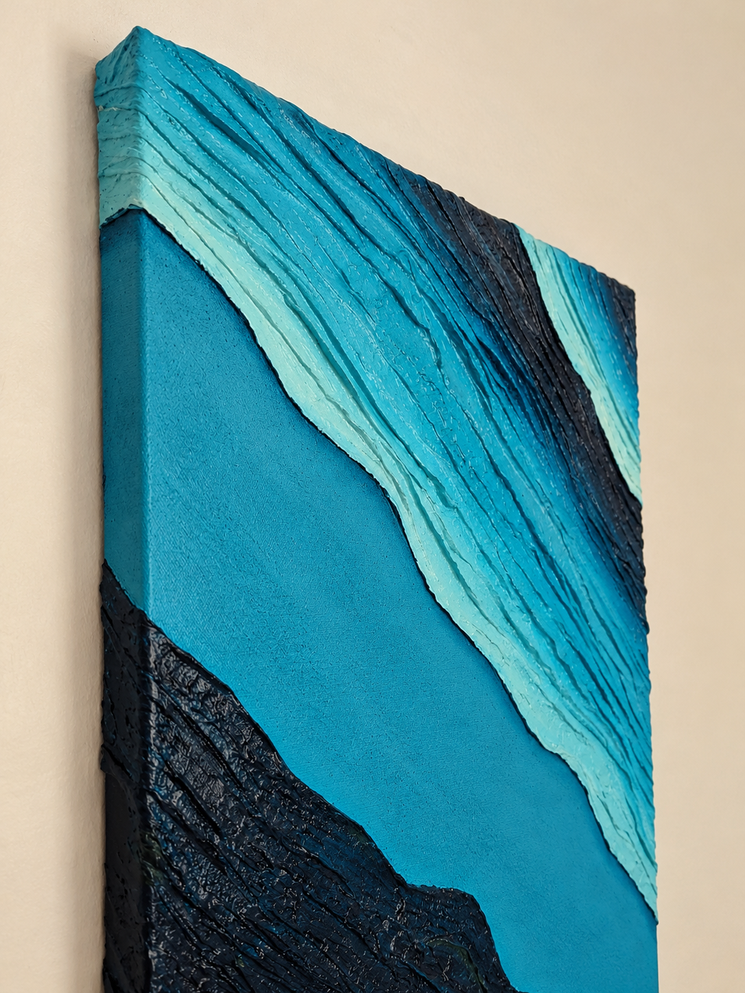 Gushing Rivers Canvas Wall art The Motion and Flow 80×60 cm