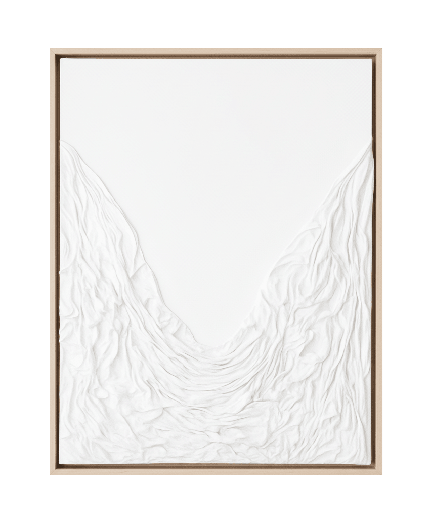 Textured modern fabric artwork for living room walls