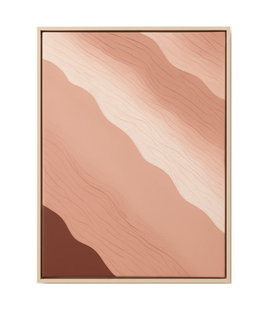 Tidal Blush textured wall art Dubai
