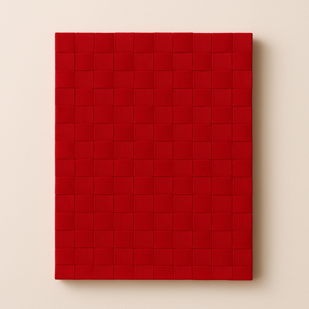 Unique red macrame art UAE