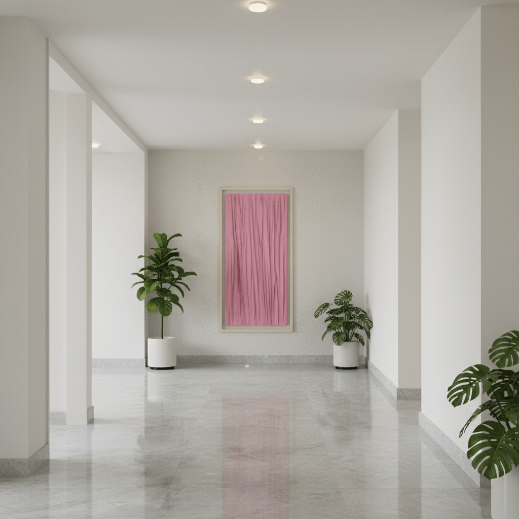 Velvet Drift pink textured wall art UAE