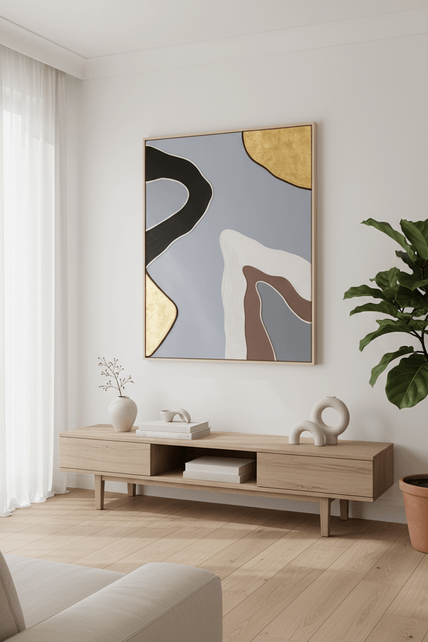 Artistic earth and sky themed wall piece Dubai