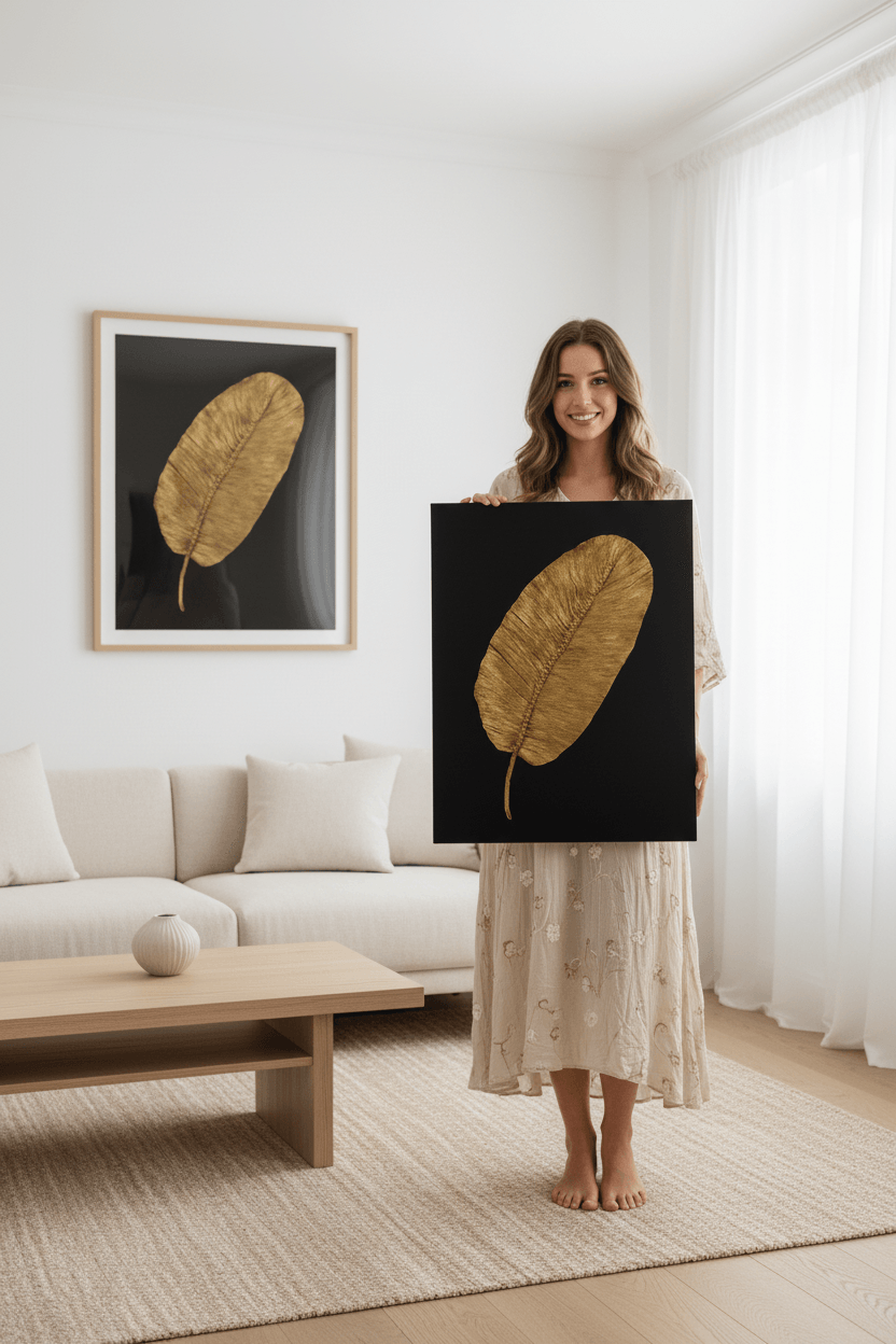 Leaf of Opulence 80 × 60 cm