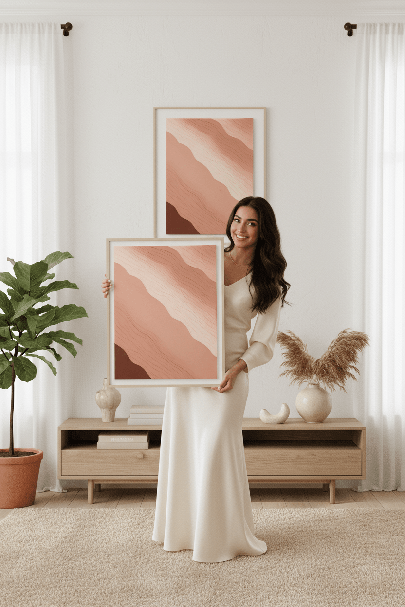 Tidal Blush 80 × 60 cm
