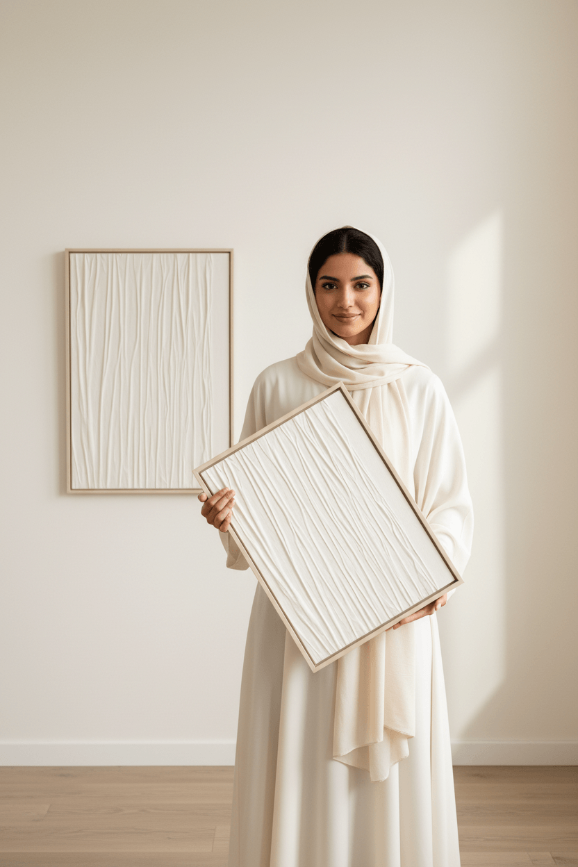 Ivory Glow 80 × 60 cm