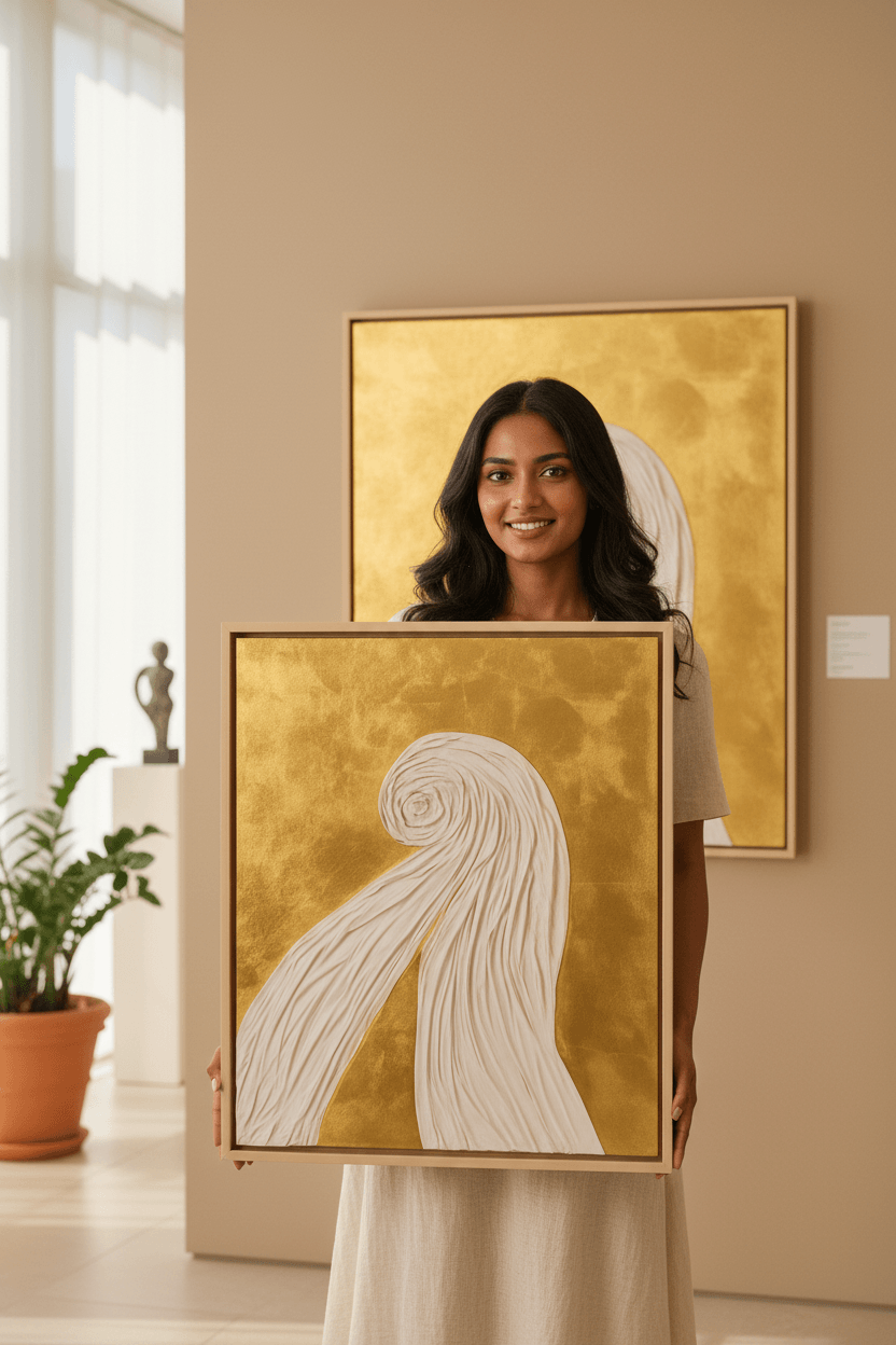 Ethereal Swirl 100 × 76 cm