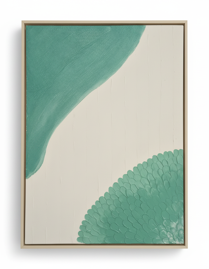 Serene Earth Layers – Textured Canvas Wall Art for Modern Home 100 × 76 cm