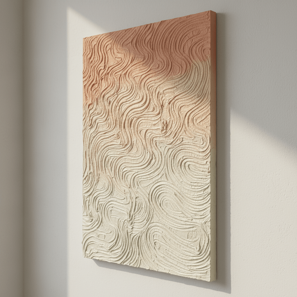 frameless canvas wall art