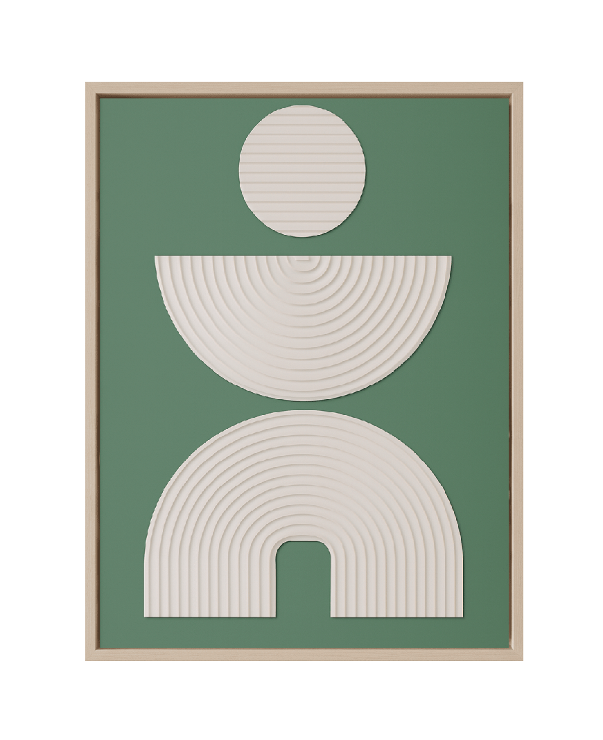 Textured Harmony Modern 3D Abstract Sculpture 100 × 76 cm