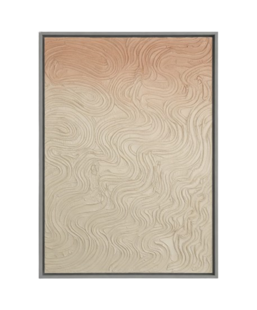 Desert Currents – Handcrafted 3D Textured Canvas Art 100 × 76 cm