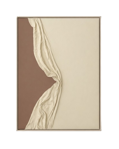 Whispers in Fabric – Modern Abstract Wall Art UAE 76*100cm