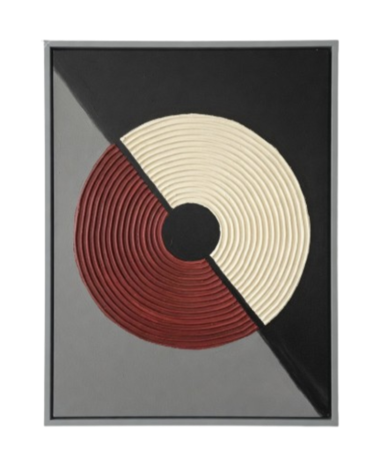 Earthbound Harmony – Modern Geometric Handcrafted Wall Art 100 × 76 cm