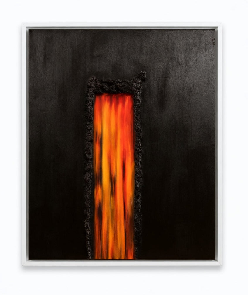 The Volcano Modern Abstract Earth-Inspired Artwork`