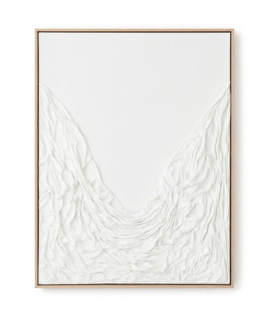 Textured 3D Handmade Majestic Folds Artwork UAE 100 × 76 cm