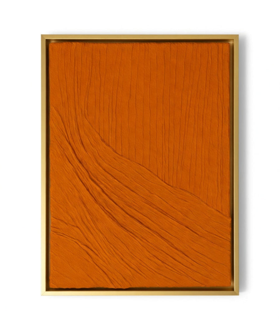 Crumpled Pumpkin A Study in Texture, macrame Art 80 × 60 cm