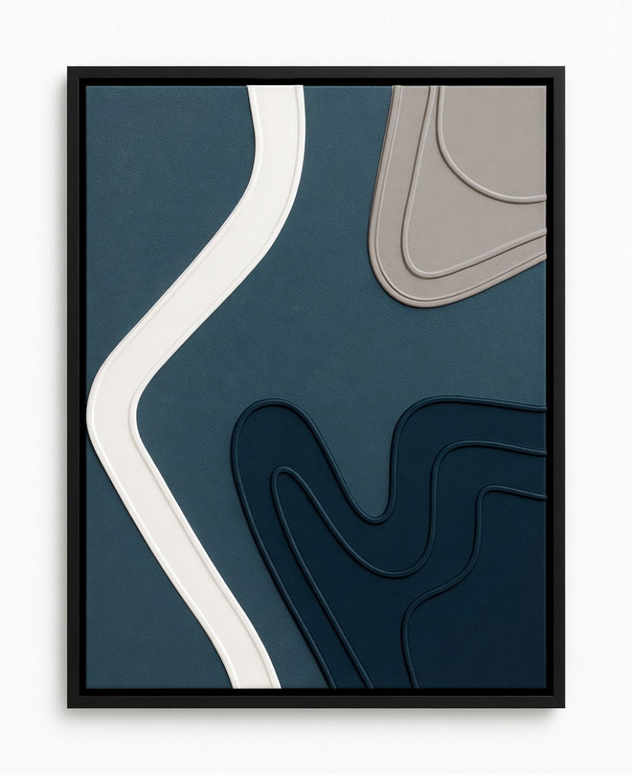 Nature's Flow a Textural Artwork Journey River's flow100×76