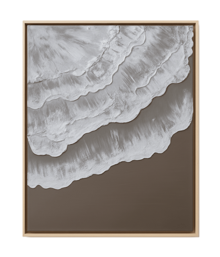 Silt Tsunami – Modern Abstract Textured Artwork | Luxury Wall Art UAE