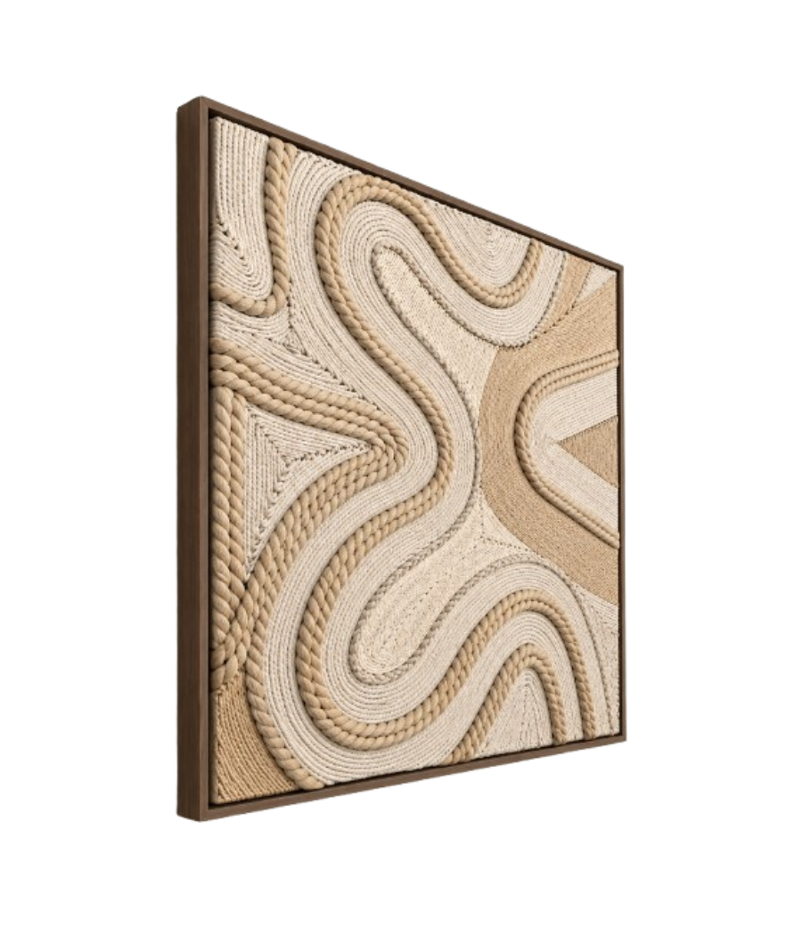 Woven Dimensions Modern Wall Art | 60 × 60 cm