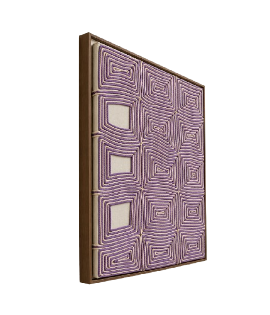 Dungaree Contours "Rustic" Textured Macramé Wall Art | 80 × 60 cm