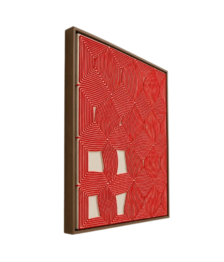 Popsicle Contours "Rustic" Textured Macramé Wall Art | 80 × 60 cm