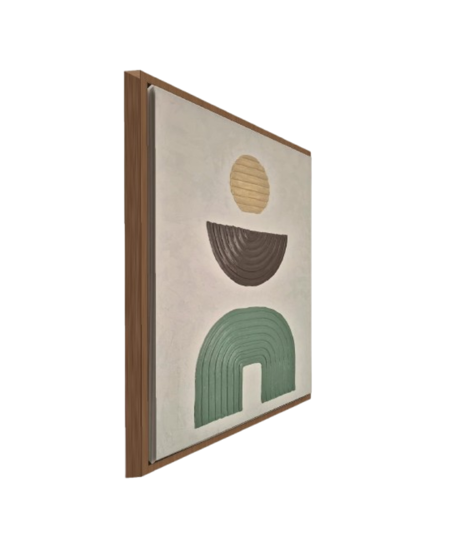 Layers of Time – 3D Textured Canvas Wall Art for Home Interiors 100 × 76cm