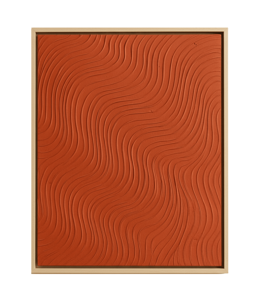 Sunset Meanders – Modern Textured 3D Wall Art  100 × 76 cm