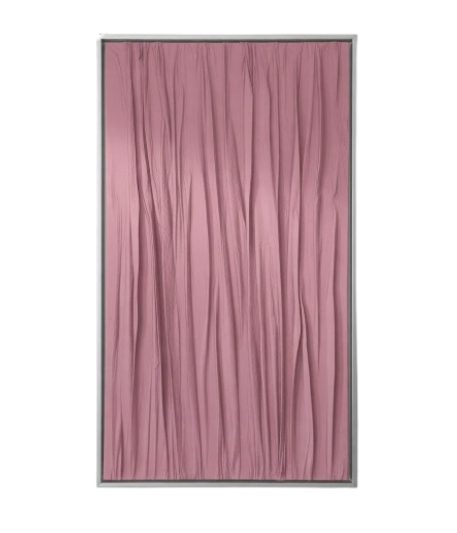 Velvet Drift – Handcrafted Pink Textured 3D Wall Art 150 × 60 cm
