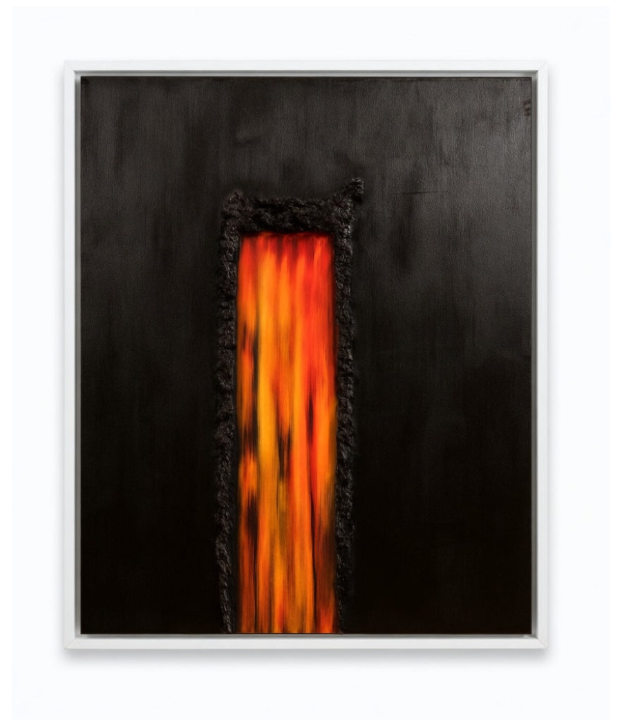 The Volcano Modern Abstract Earth-Inspired Artwork`