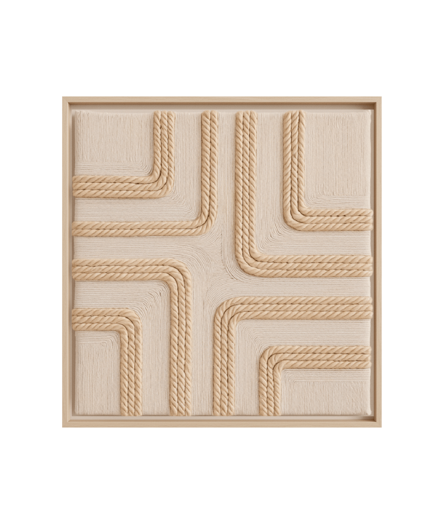 Roped Roads Modern Handmade Design Dubai 60 × 60 cm