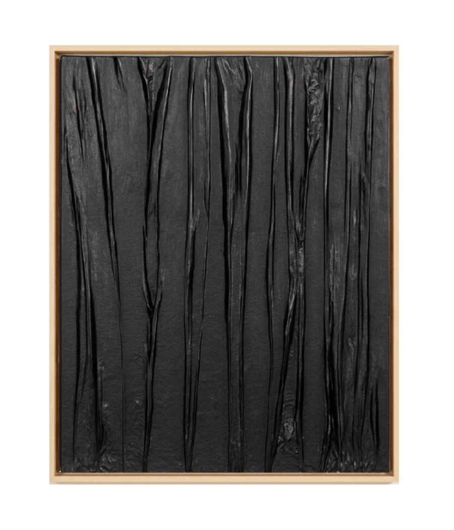 Deep Charcoal Tones – Modern Textured Wall Art 100 x 76 cm