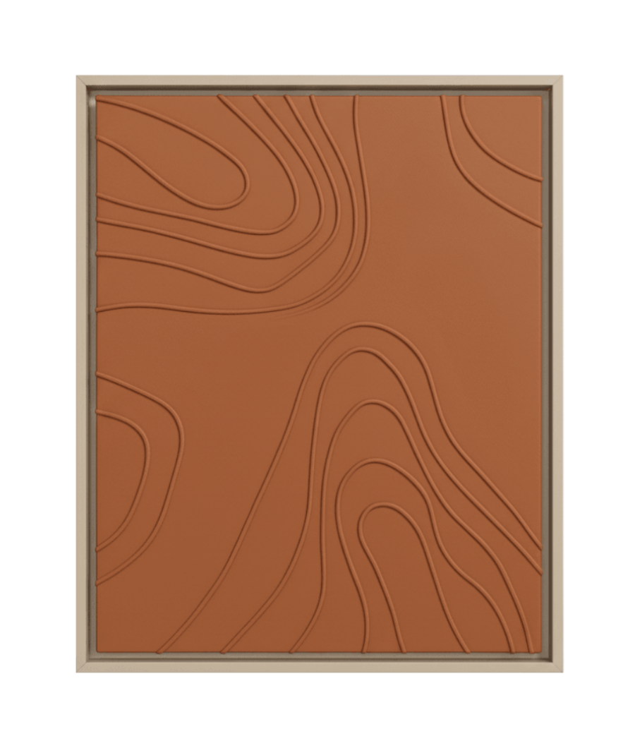 Nak3d Blush Contours Abstract Fluid Wall Art Dubai 100×76cm